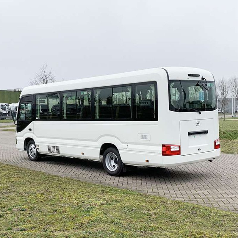 White Good Condition Toyo Ta Used Bus 30 Passenger Mini Coaster Bus