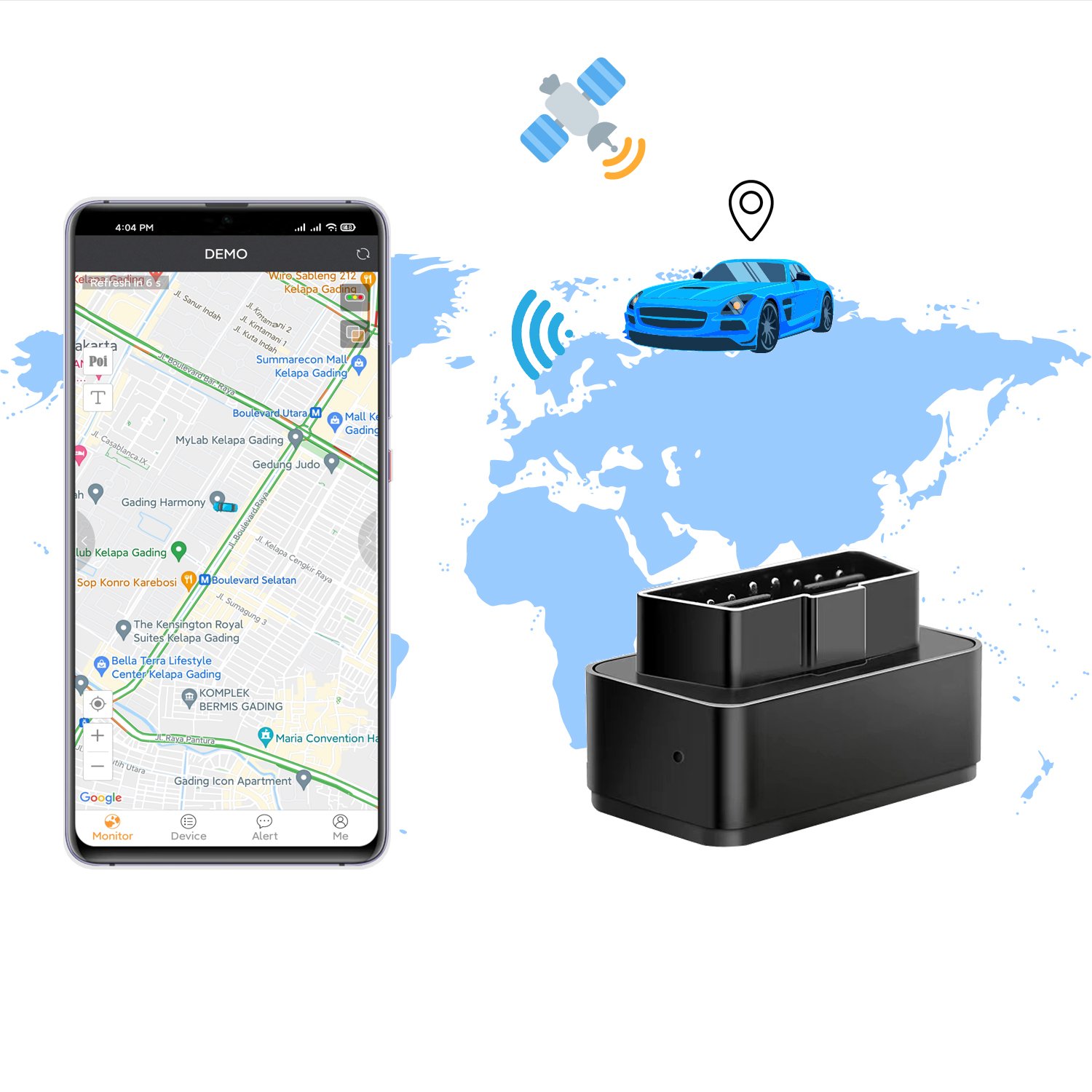Hot Product Factory Price Gps tracker T1-2 2G OBD Gps tracker for Vehicle Online Gprs Tracking Software Car Gps tracker