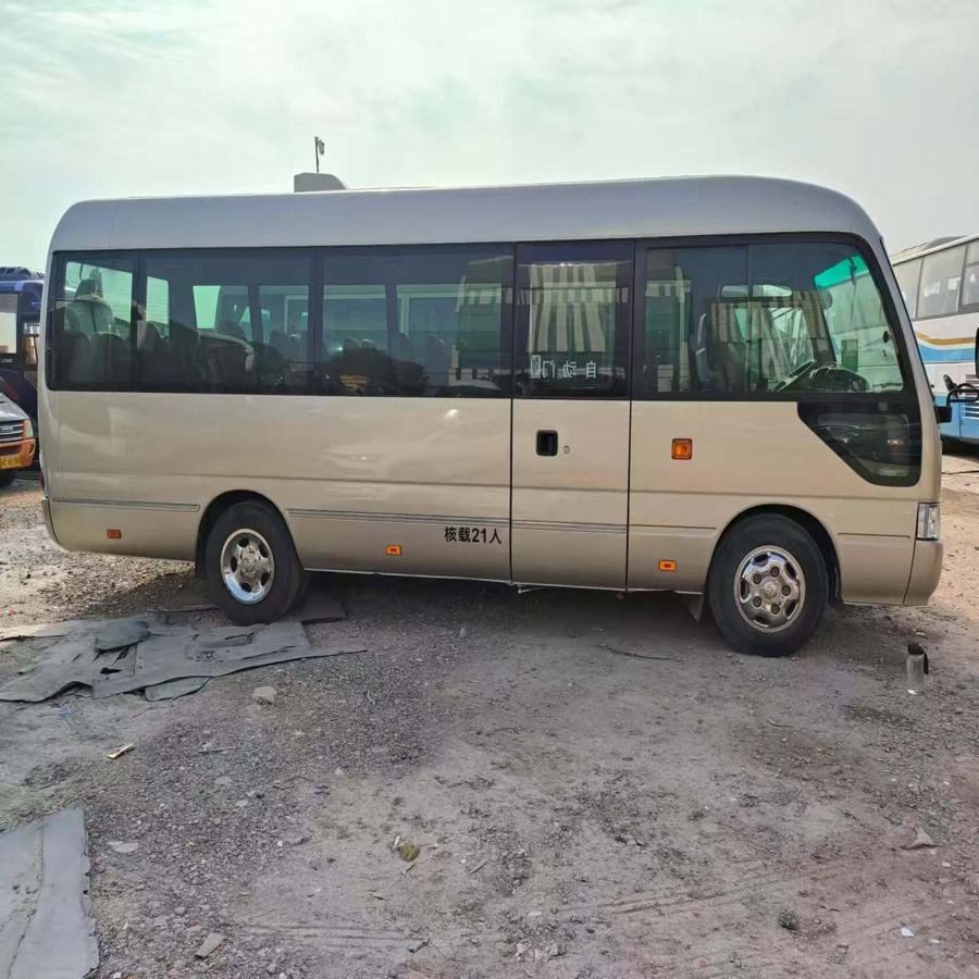 Fresh and Clean Used Toyota Coaster Bus 2020 2019 2018 2017 Diesel Engine LHD RHD No Accident History Cheap Price