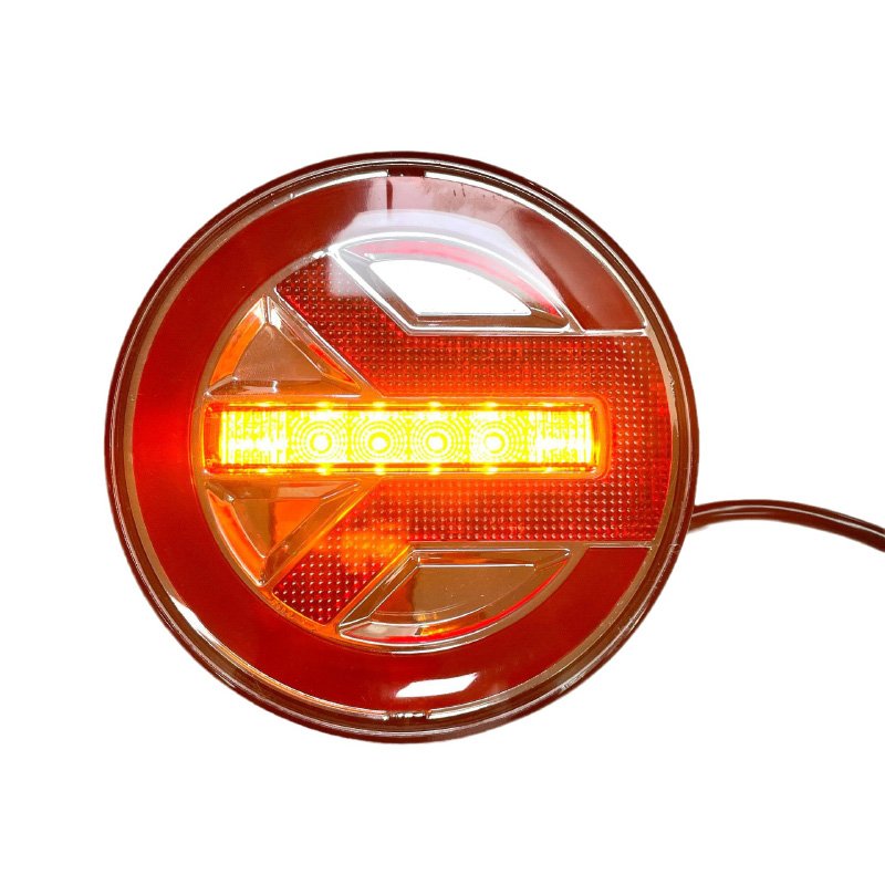 Trailer Light Round Truck Tail Light LED Stop Brake Turn Signal Reverse Lamp Rear Tail Light for Truck Trailer Lorry caravan