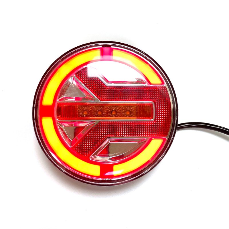 Trailer Light Round Truck Tail Light LED Stop Brake Turn Signal Reverse Lamp Rear Tail Light for Truck Trailer Lorry caravan