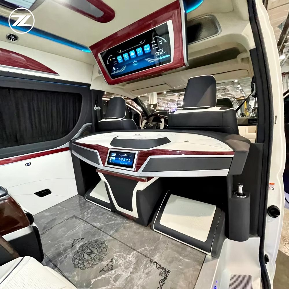 VIP Luxurious Van Seat Car Interior Upgrade Complete Modification Plan Luxury Accessory Headlight Kit TOYOTA Hiace
