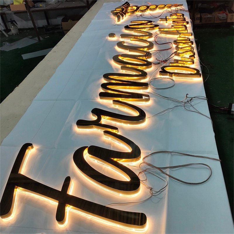3d Logo Shop Sign Luminous Building Sign Customized Business Signs Outdoor Storefront Led Letters