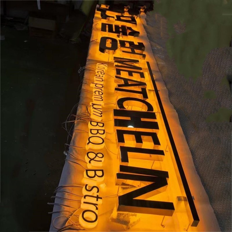 3d Logo Shop Sign Luminous Building Sign Customized Business Signs Outdoor Storefront Led Letters