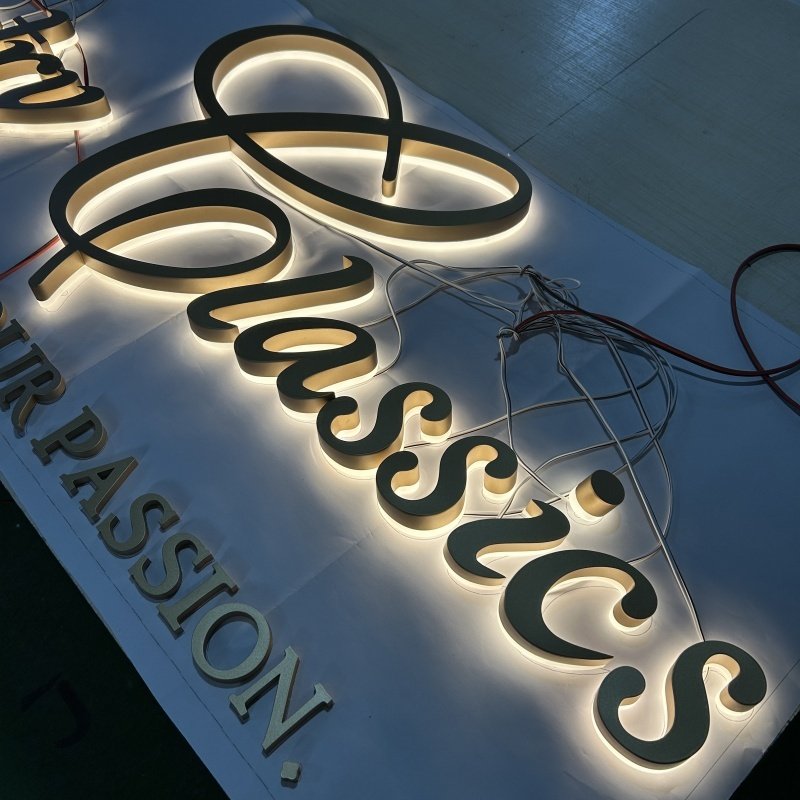 3d Logo Shop Sign Luminous Building Sign Customized Business Signs Outdoor Storefront Led Letters