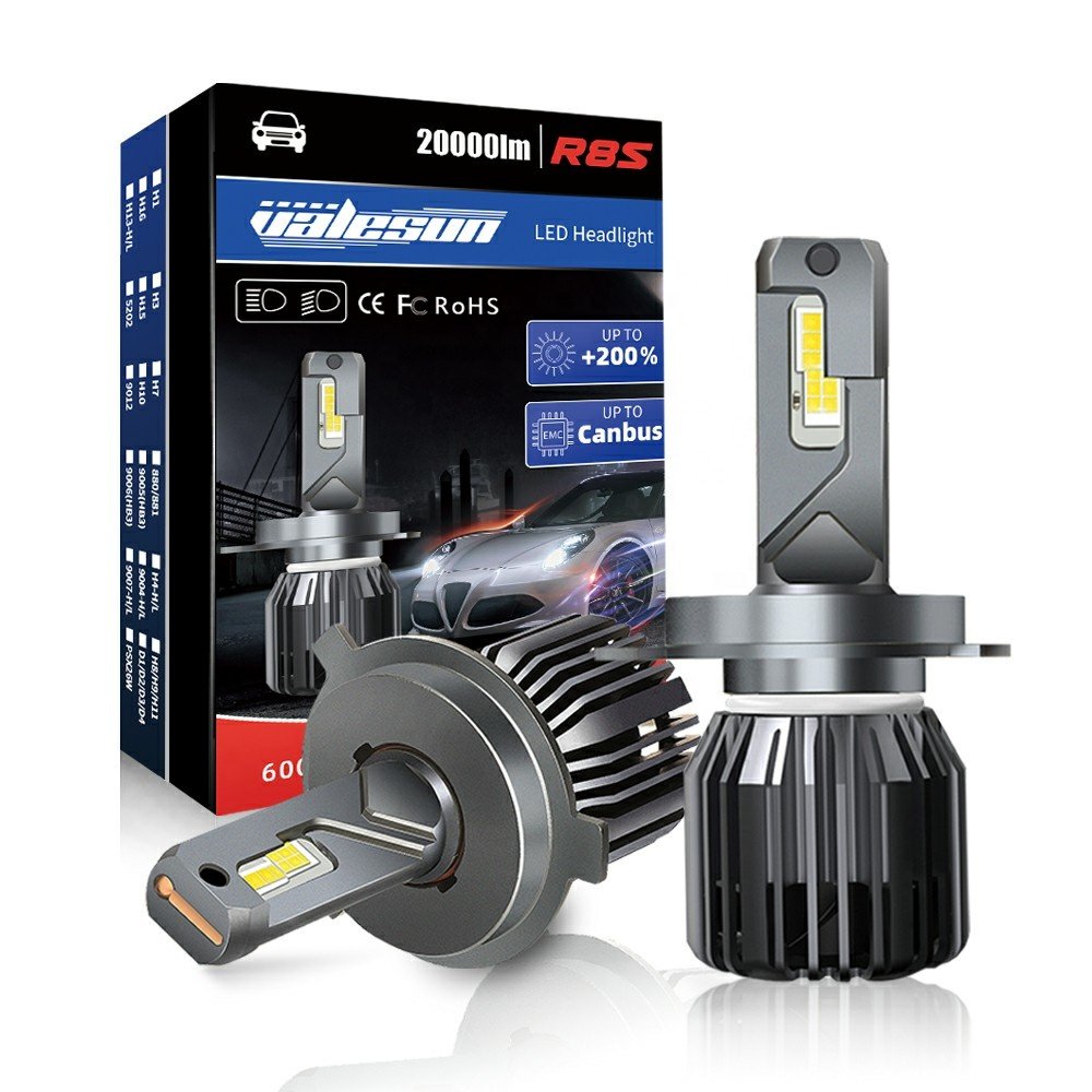 Hot Sale LED Headlight Bulb R8s 110W 22000LM H4 H7 H11 9005 9006 Led Car Headlight 24V LED Canbus