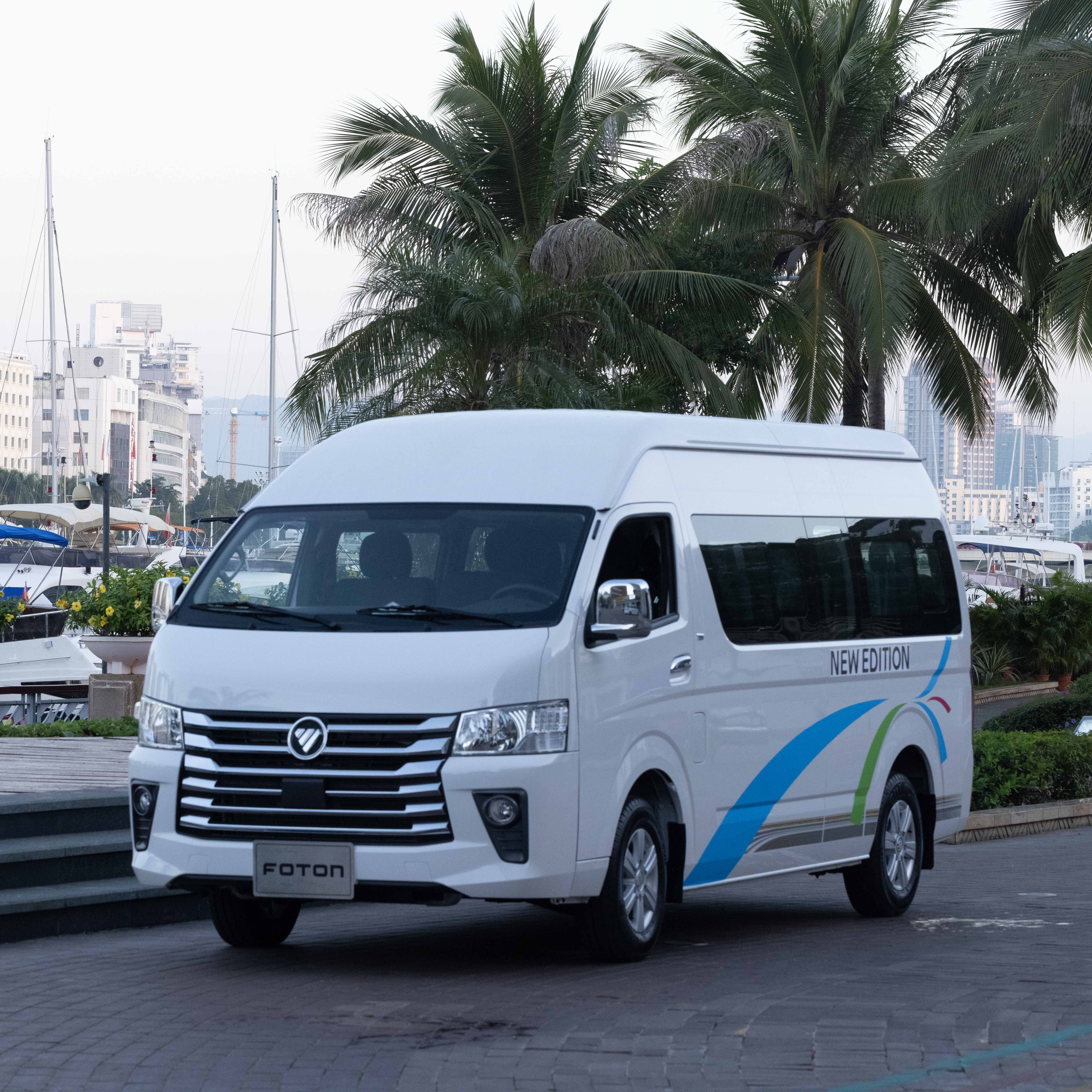 High Roof 16 Seater LHD RHD Cs2 Foton View Mini Bus Electric Mini Van Bus