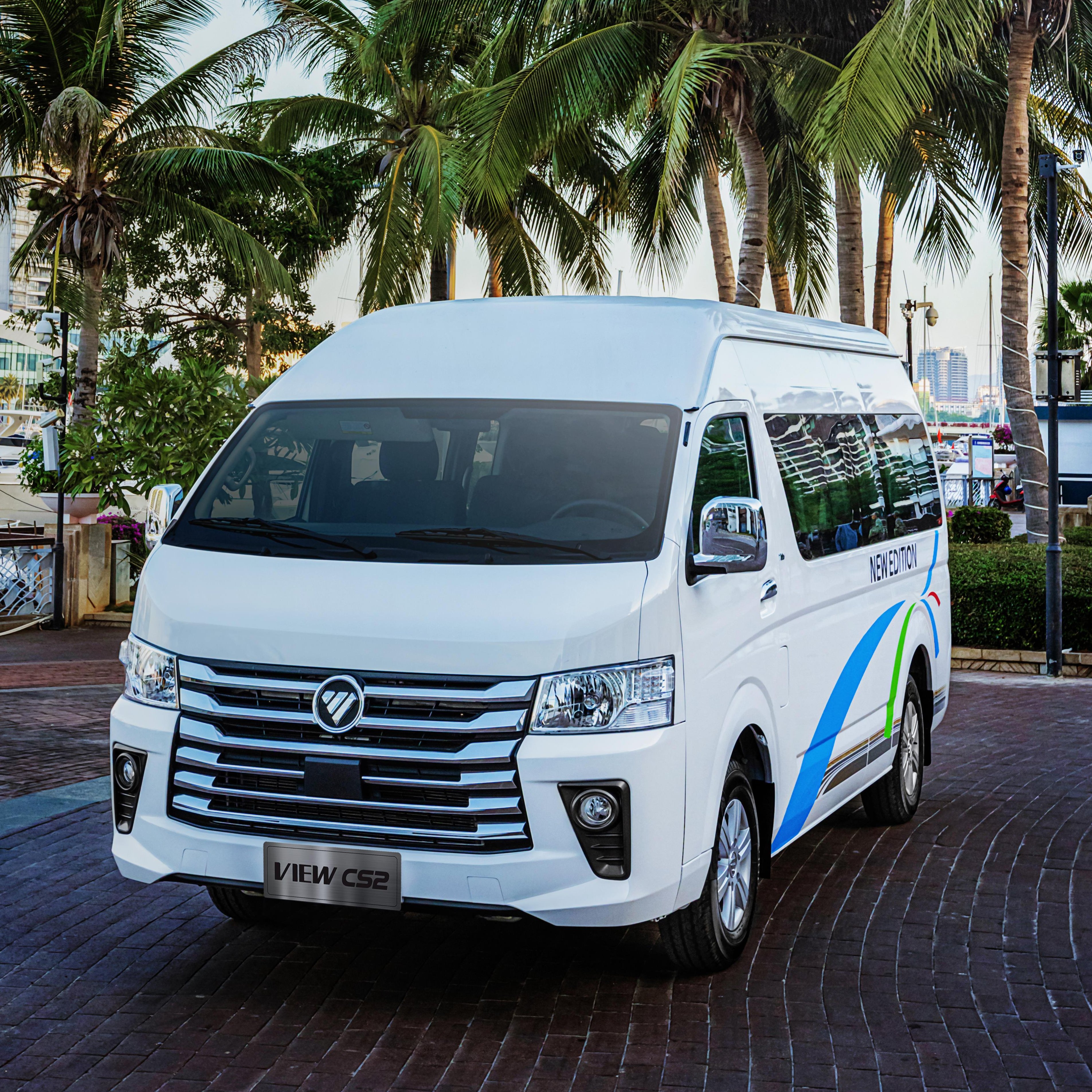 High Roof 16 Seater LHD RHD Cs2 Foton View Mini Bus Electric Mini Van Bus