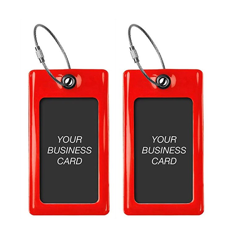 New Suitcase Luggage Tags Identifier Label ID Address Holder Environmental Protection Cover Luggage Tag Travel Accessories