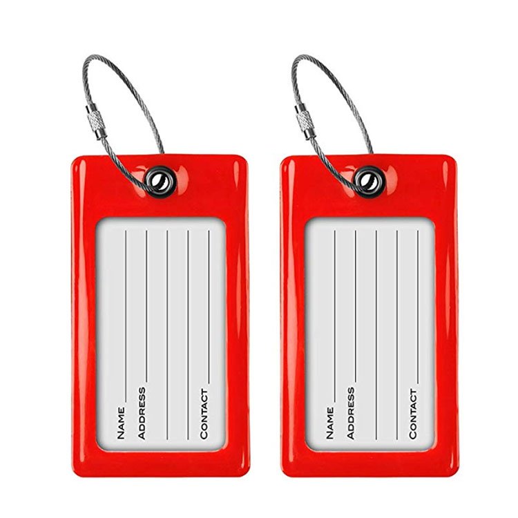 New Suitcase Luggage Tags Identifier Label ID Address Holder Environmental Protection Cover Luggage Tag Travel Accessories