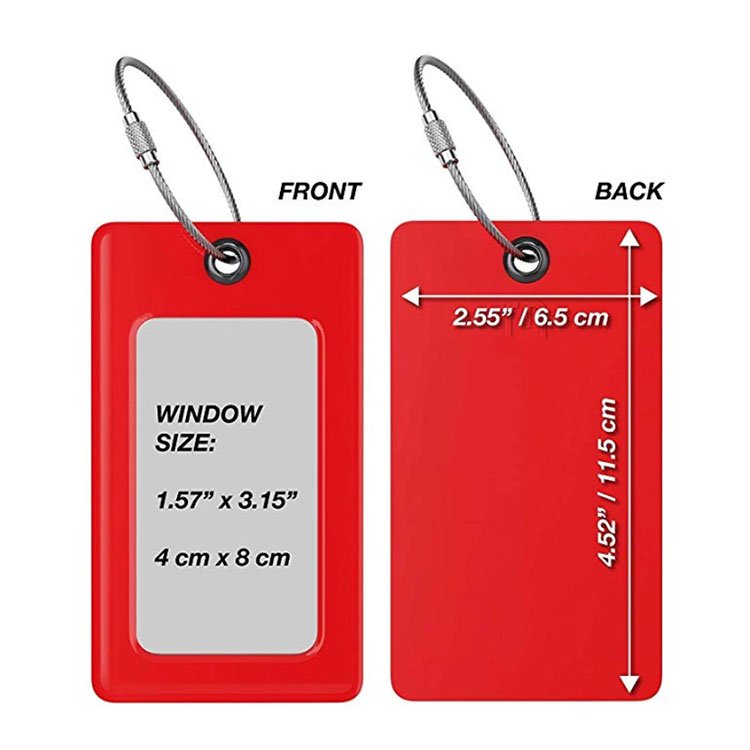 New Suitcase Luggage Tags Identifier Label ID Address Holder Environmental Protection Cover Luggage Tag Travel Accessories