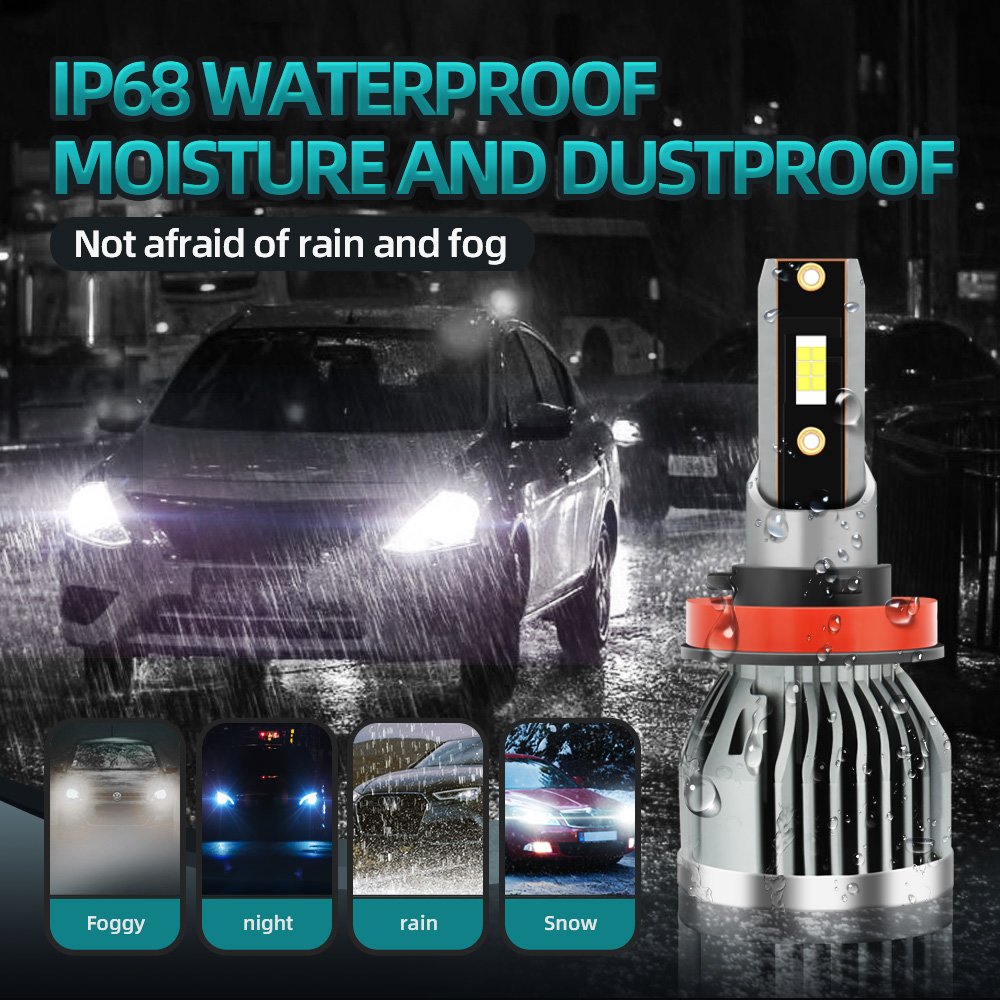 Roadsun Led Para Carros H1 H4 H11 H13 HB4 HB3 H27 880 9004 9006 9007 H7 LED Headlight Bulb Car Fog Lights Bus Accessories