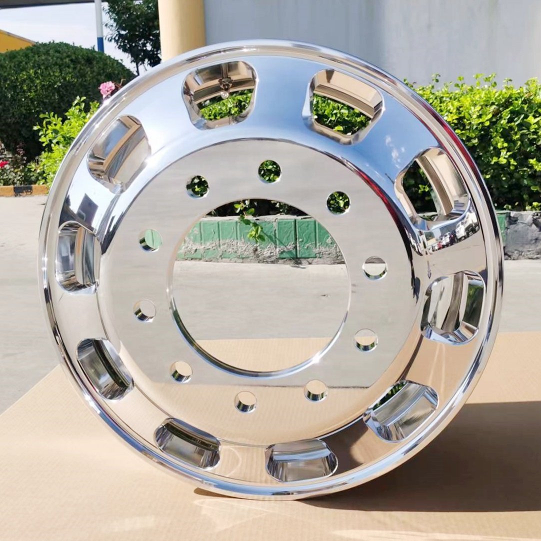 22.5X8.25 Truck and Bus Special Forged Aluminum Alloy Wheel Special air Hole Customized Surface Polishing 10 Holes