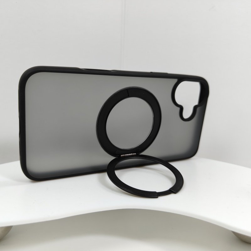 Business Style Full Protective Magnet Camera Stand Case Mobile Phone Ring Holder Finger Stand Convenient Accessory Mobile Phones