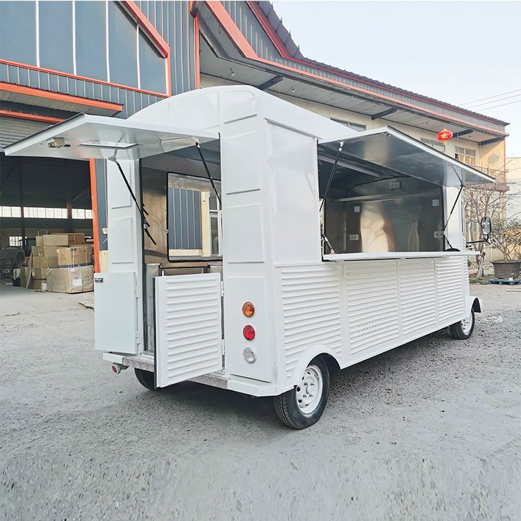 Upgrade Professional Technology Round Food Trailer New Standard Bbq Food Trailers Fully Equipped With Porch