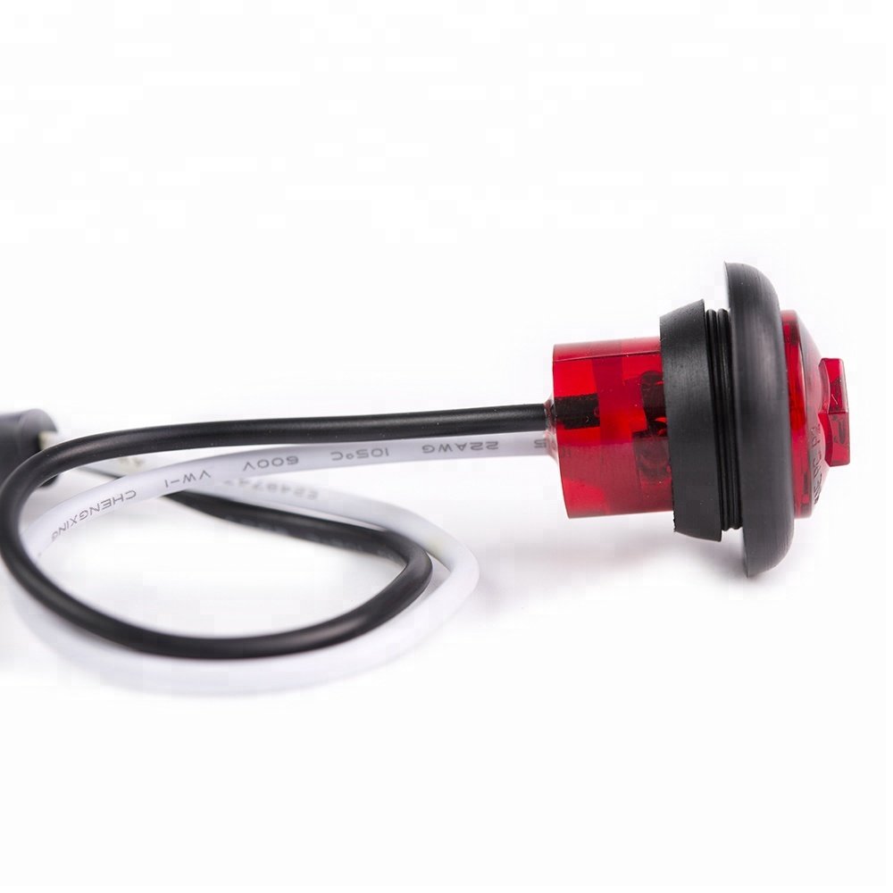 Good Price 12v 24v Waterproof E-mark DOT Mini Clearance Light 3/4 Inch Marker Lights for Truck Trailer Car Accessories Lamp