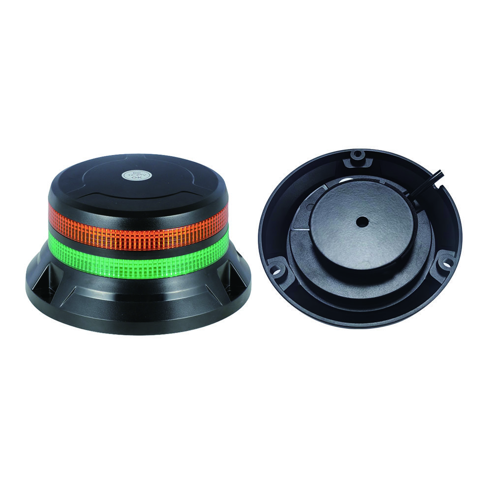 Double Layers Strobe Flash Light DC12v 24v Amber Beacon Warning Light with Magnet Base ECE R65