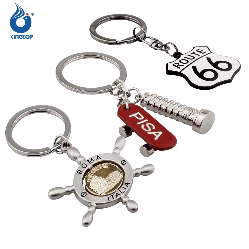 Wholesale Keychain Key Chain Accessories Metal Keychain 3d Customized Keychains Travel Souvenirs Gift Alloy Key Chain
