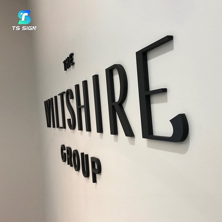 Interior Office Lobby Sign Outdoor Business Signage 3D Brand Logo for Wall Decoration Custom 3D Acrylic Letter Metal Sign