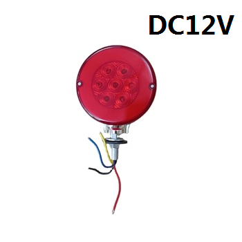 12V Double Faces Amber Red Universal Car Position Truck Strobe Rear Lights LED Side Marker Light for Trailer Tractor School Bus
