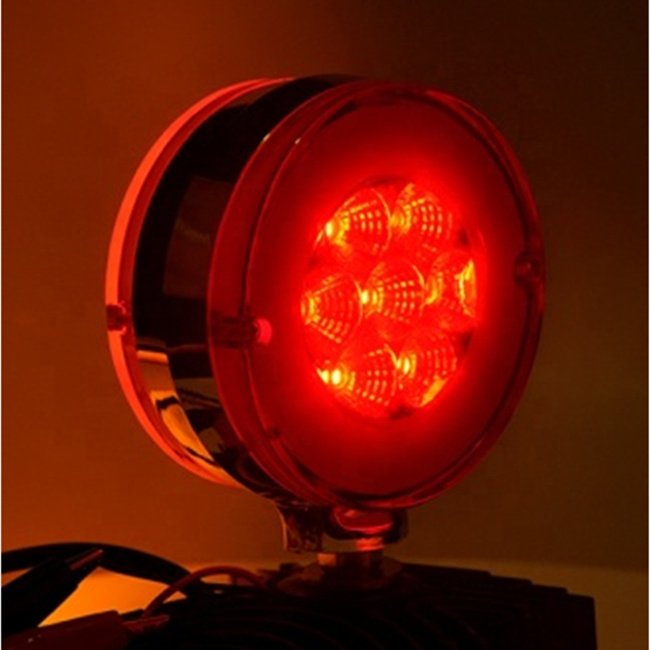 12V Double Faces Amber Red Universal Car Position Truck Strobe Rear Lights LED Side Marker Light for Trailer Tractor School Bus