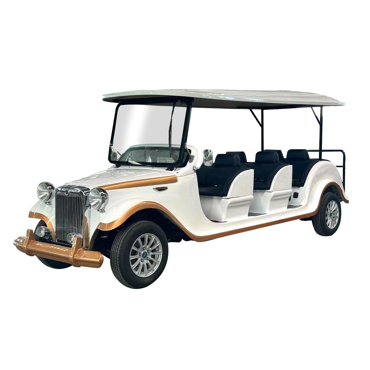 Hot Selling Commercial Sightseeing Vehicle Electric Four Wheel 8-11 Seat Special Craft Vintage Old-Fashioned Classic Car
