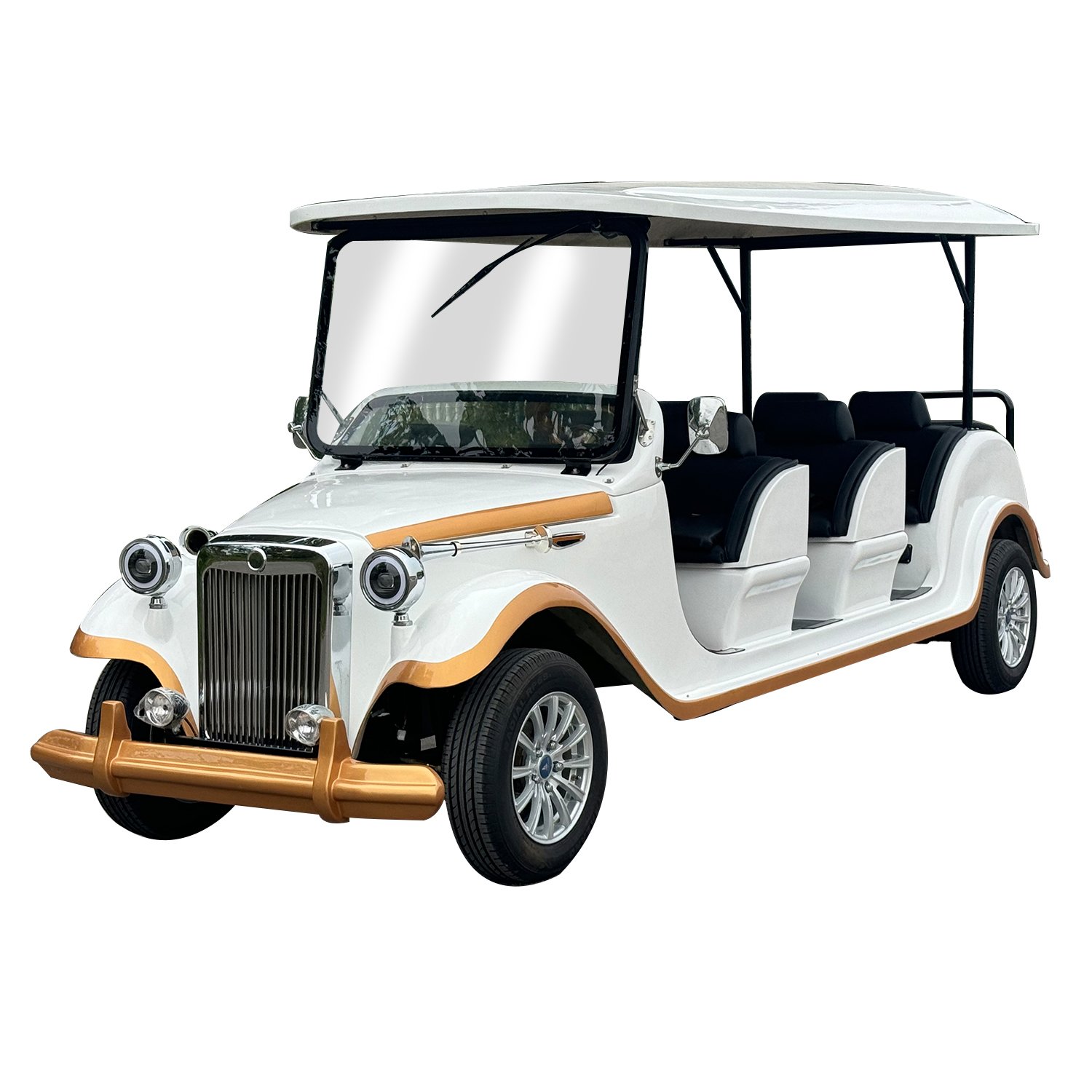Hot Selling Commercial Sightseeing Vehicle Electric Four Wheel 8-11 Seat Special Craft Vintage Old-Fashioned Classic Car