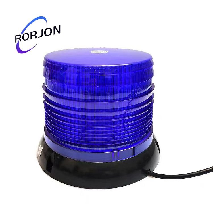 Car Ceiling LED Super Bright Burst Flash Ceiling Type Roof Round Yellow School Bus Trailer Engineering Warning Light 12V24V