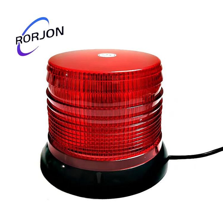 Car Ceiling LED Super Bright Burst Flash Ceiling Type Roof Round Yellow School Bus Trailer Engineering Warning Light 12V24V