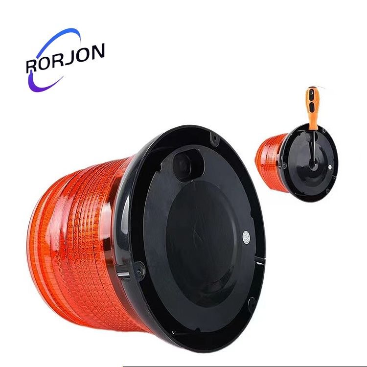 Car Ceiling LED Super Bright Burst Flash Ceiling Type Roof Round Yellow School Bus Trailer Engineering Warning Light 12V24V