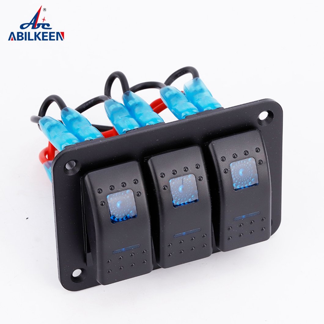3 Gang USB Car Charger 12V Automobile Cigarette Lighter Socket Distributor Waterproof Power Adapter Socket Accessories for Cars