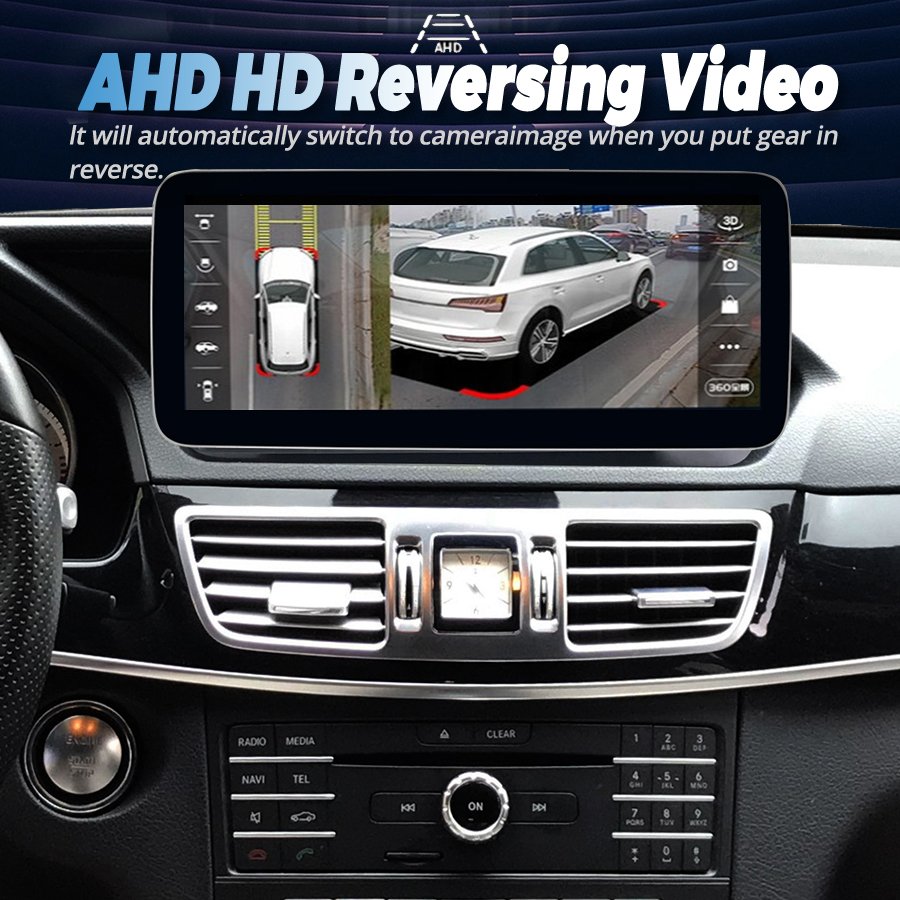 256GB Car Radio Multimedia Video Player GPS Navigation for Benz E Class W212 2009 2010 - 2015 NTG 5.0 Android 12 Screen CarPlay
