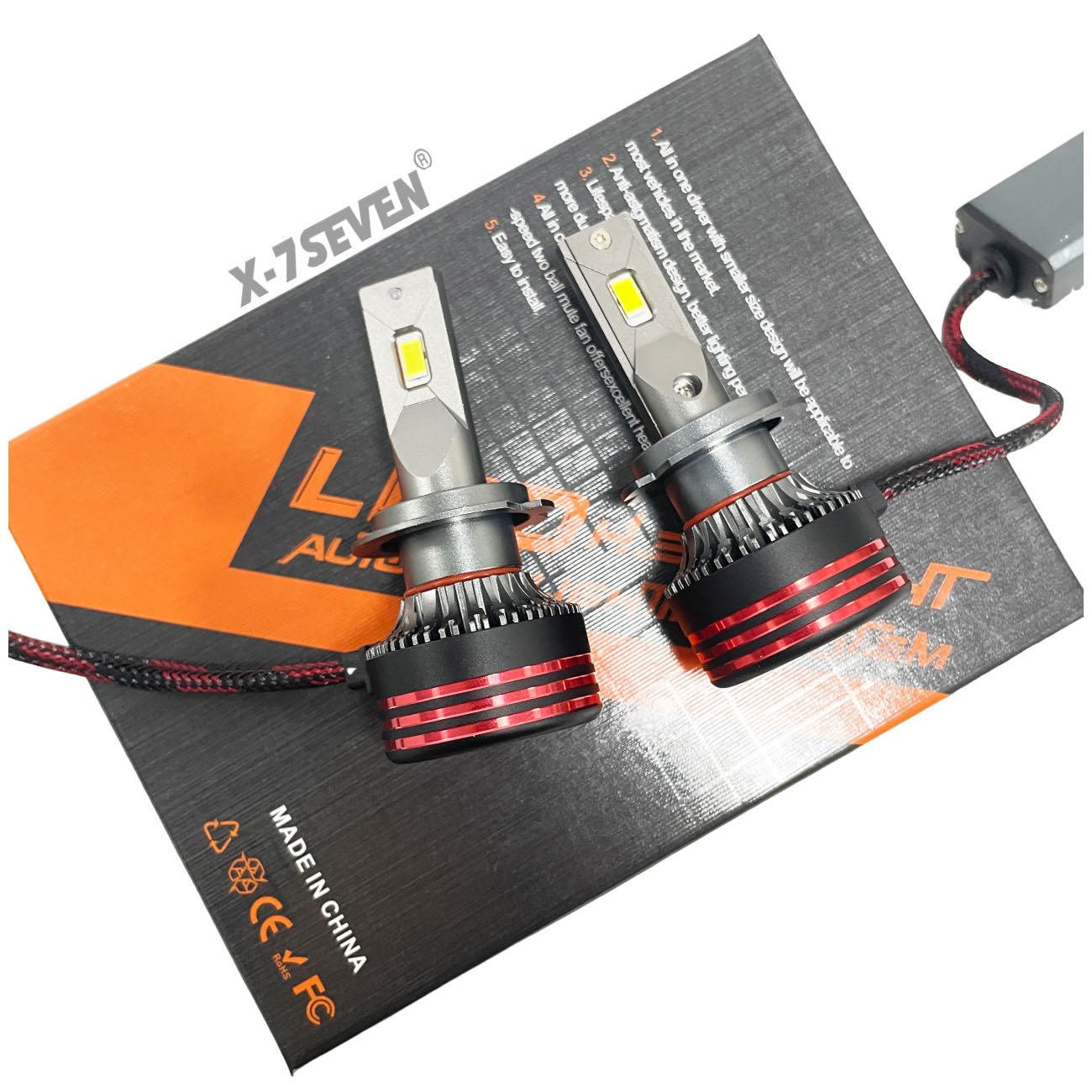 X-7SEVEN Upgraded M8 Pro 130W 23000LM Car Led Headlight Bright H1 H3 H4 H7 H11 9005 9006 9012 880 881 Auto LED Car Headlight