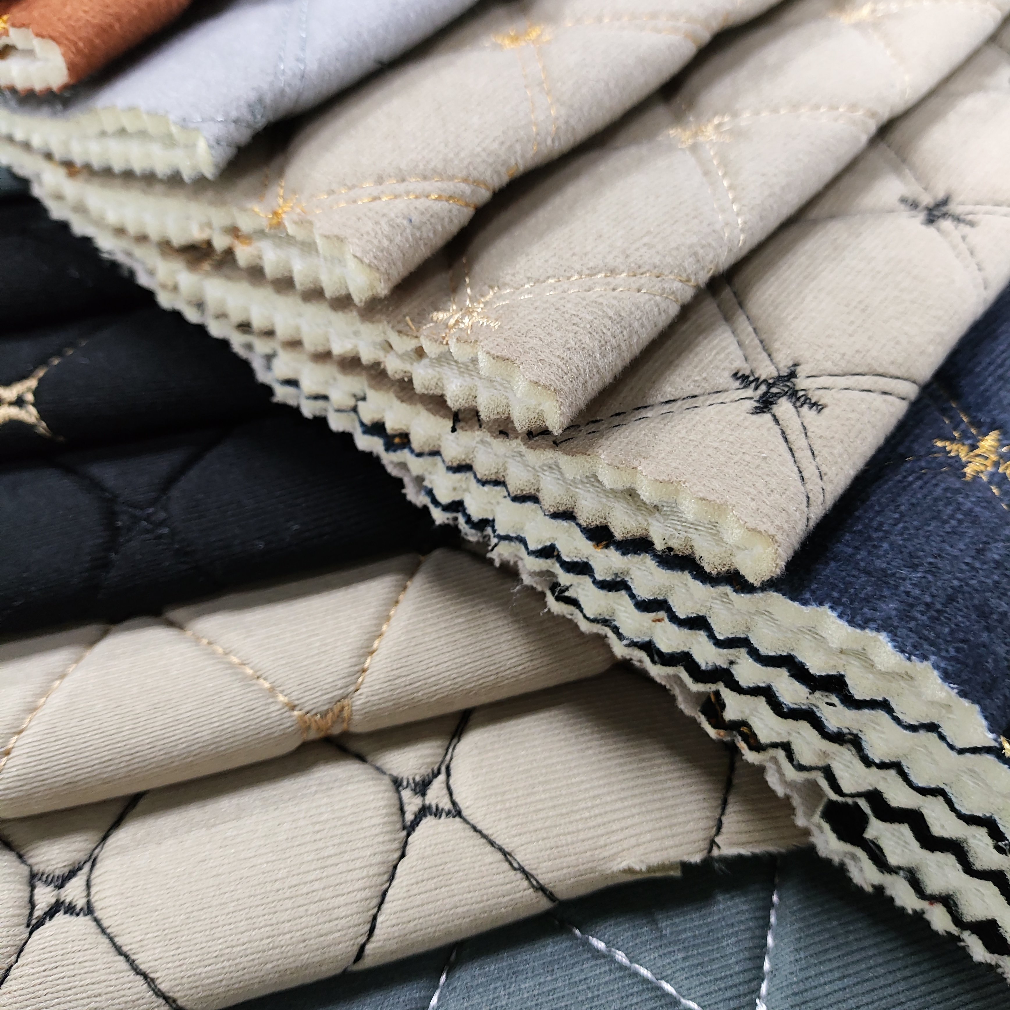 High Quality Velvet Bus Seat Fabric for Car Ceilings