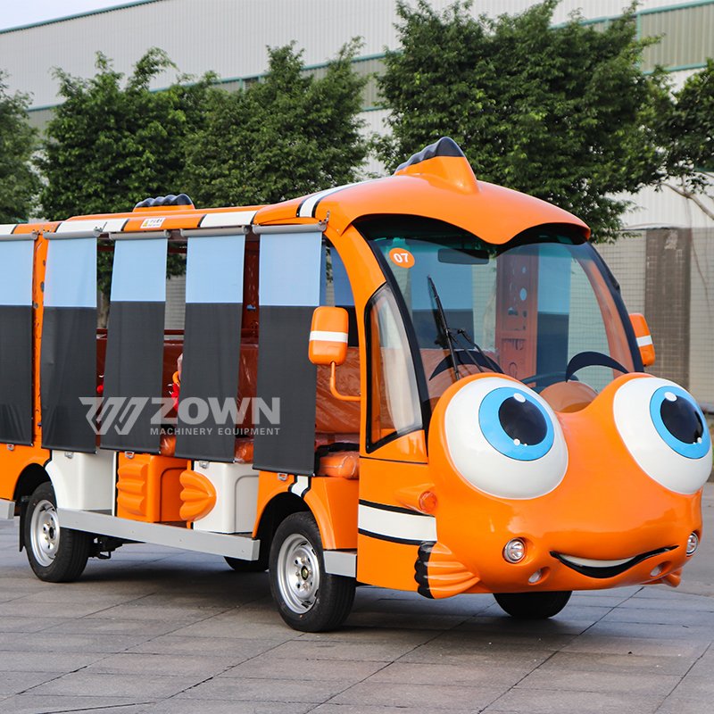 Hot Sale High Quality Low Price Lithium Battery 14 Seat Theme Park Sightseeing Cartoon Bus Suitable for Children