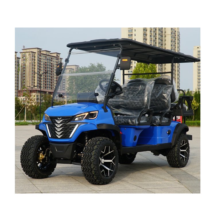 60/72V 2024 New Design Fashion off Road 2 4 6 Seat Sightseeing Club Cart Electric Golf Buggy Car