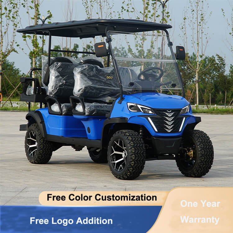 60/72V 2024 New Design Fashion off Road 2 4 6 Seat Sightseeing Club Cart Electric Golf Buggy Car