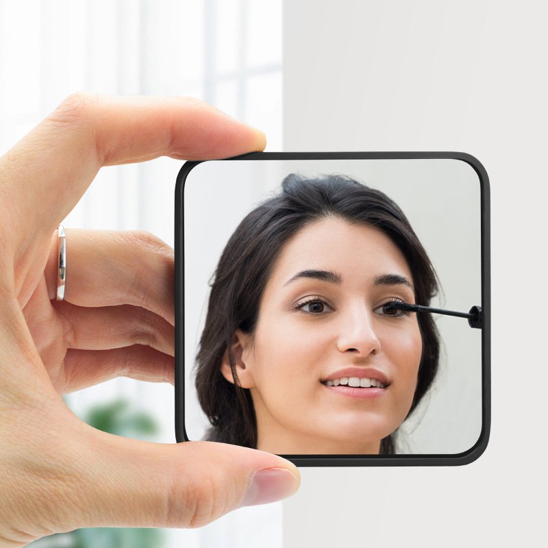 Mirror Factory Custom Logo Led Portable Customized Printing Pocket Handheld Metal Compact Mirror Makeup Mirrors