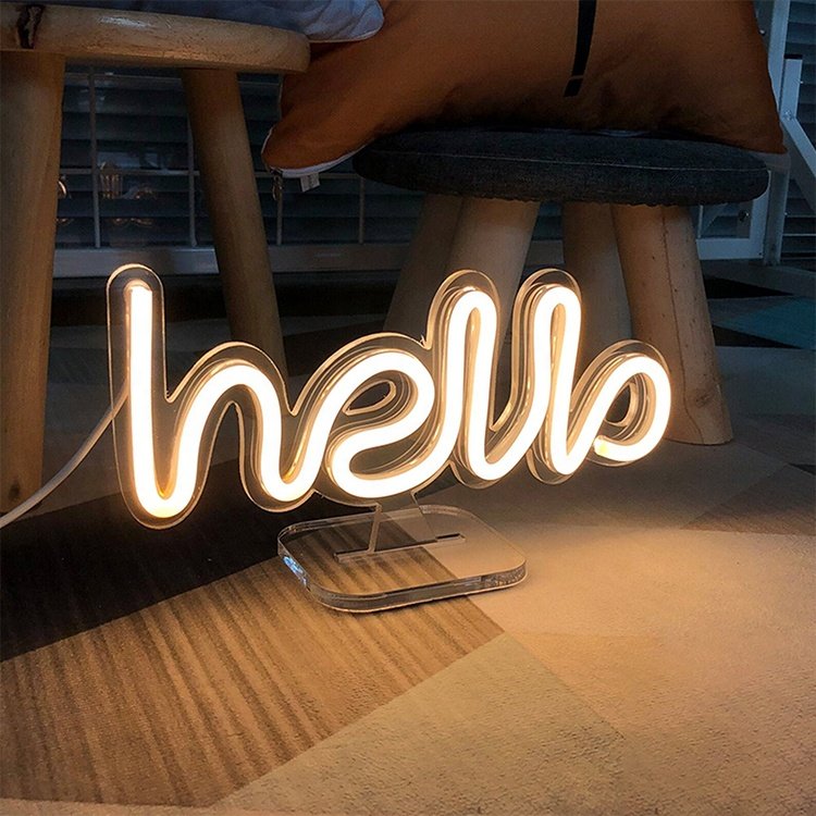 Custom Bedroom Desk Decor Kids Room Night Mini Led Lamp Home Wall bar logo Shop Decor Signs for Christmas Birthday Gifts
