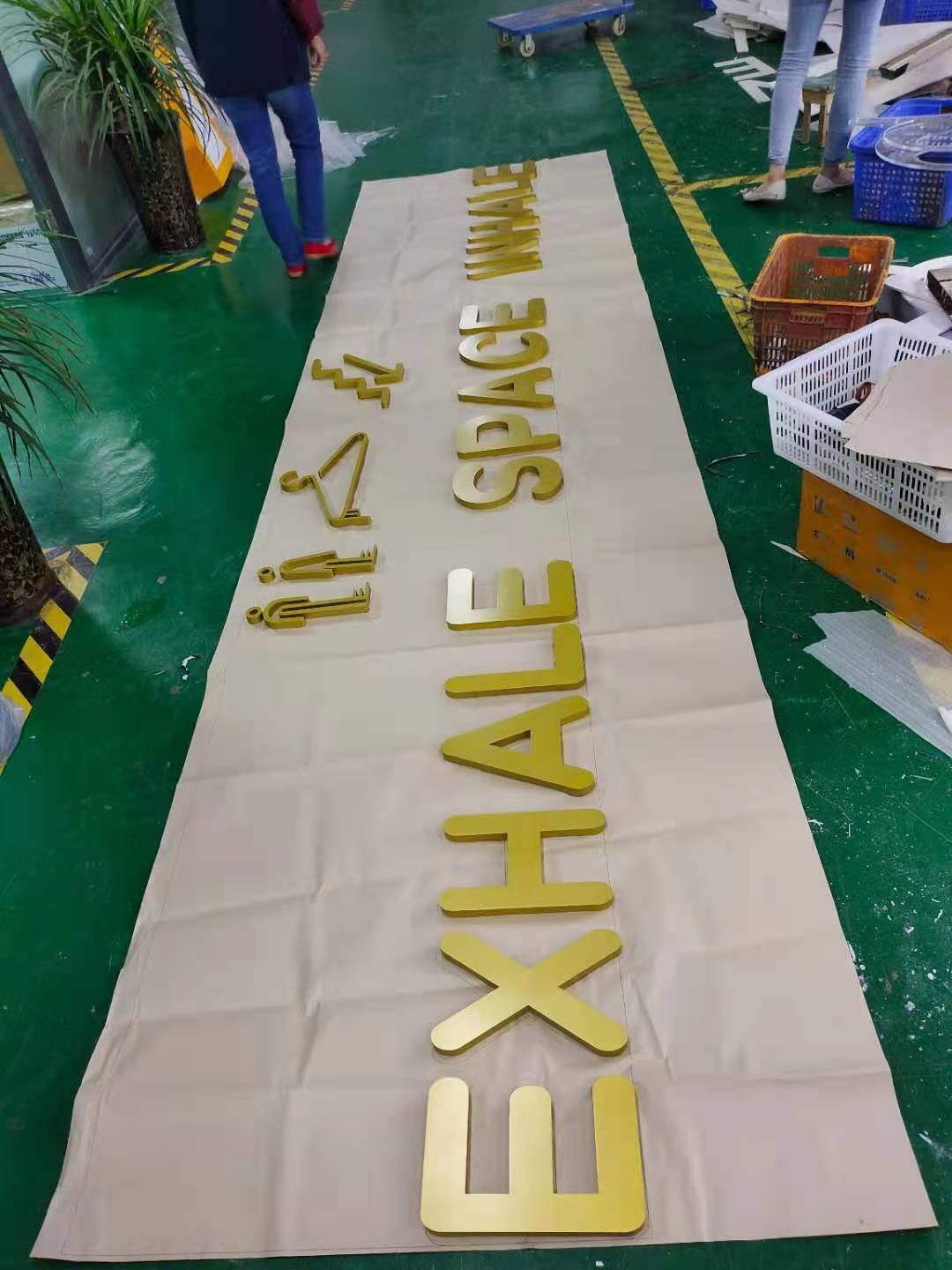 Metal Brass Letters Sign 3d Logo Stainless Steel Signage Brass Gold Stainless Steel Metal Letter for Wall