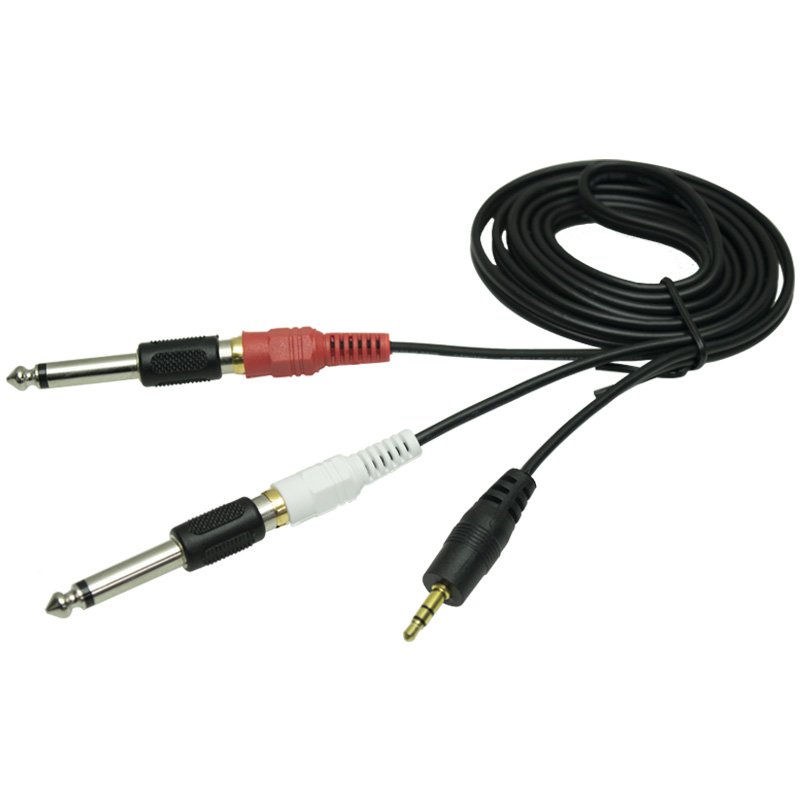 Audio Converter Lotus Head Audio Connection Cable 3.5 to AV Bus 1 / 2 / 3 Audio Speaker Adapter Cable