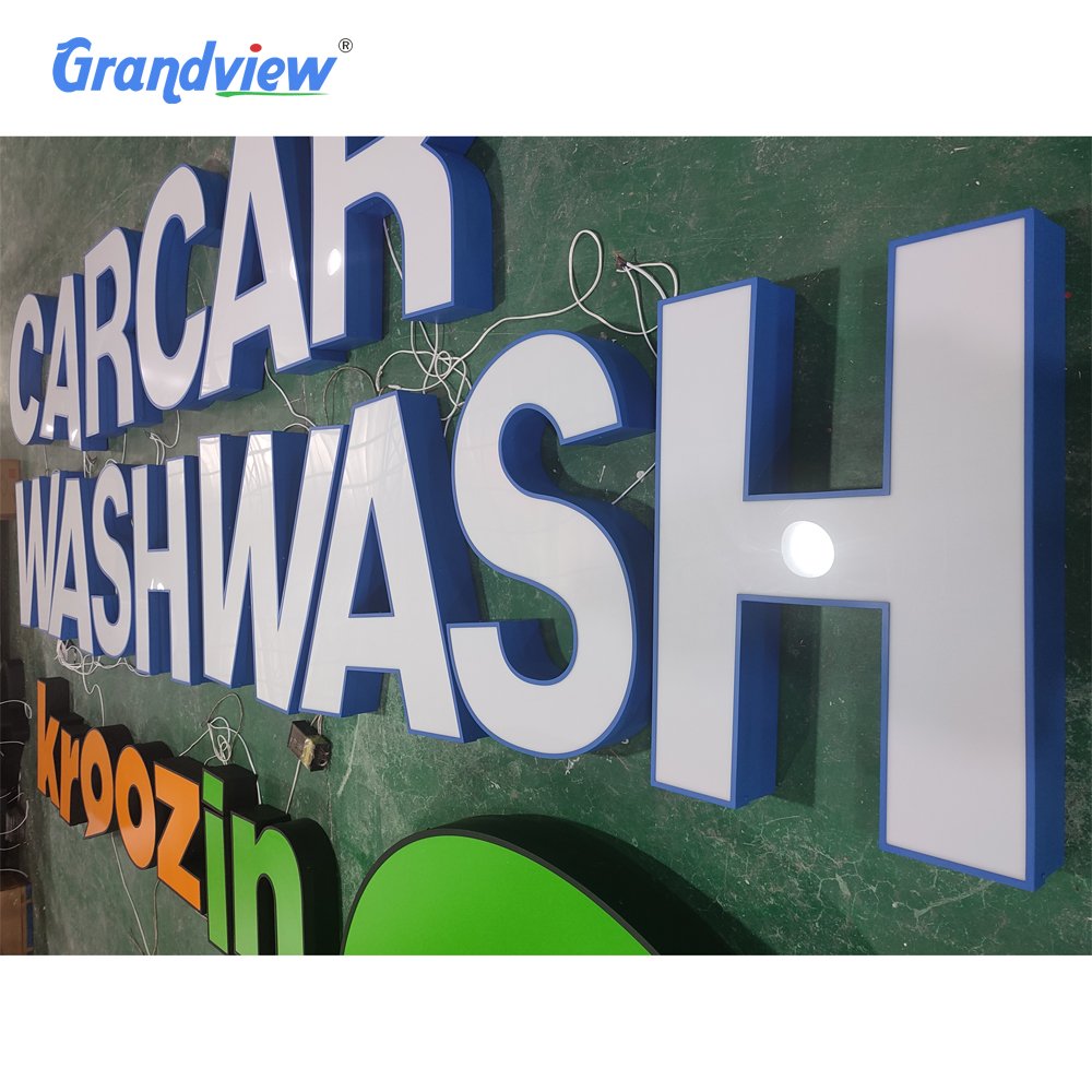 Outdoor Company Name Boards Shop Light up Letters for Sign Outdoor Waterproof Acrylic Led Advertising 3d Letters Signage