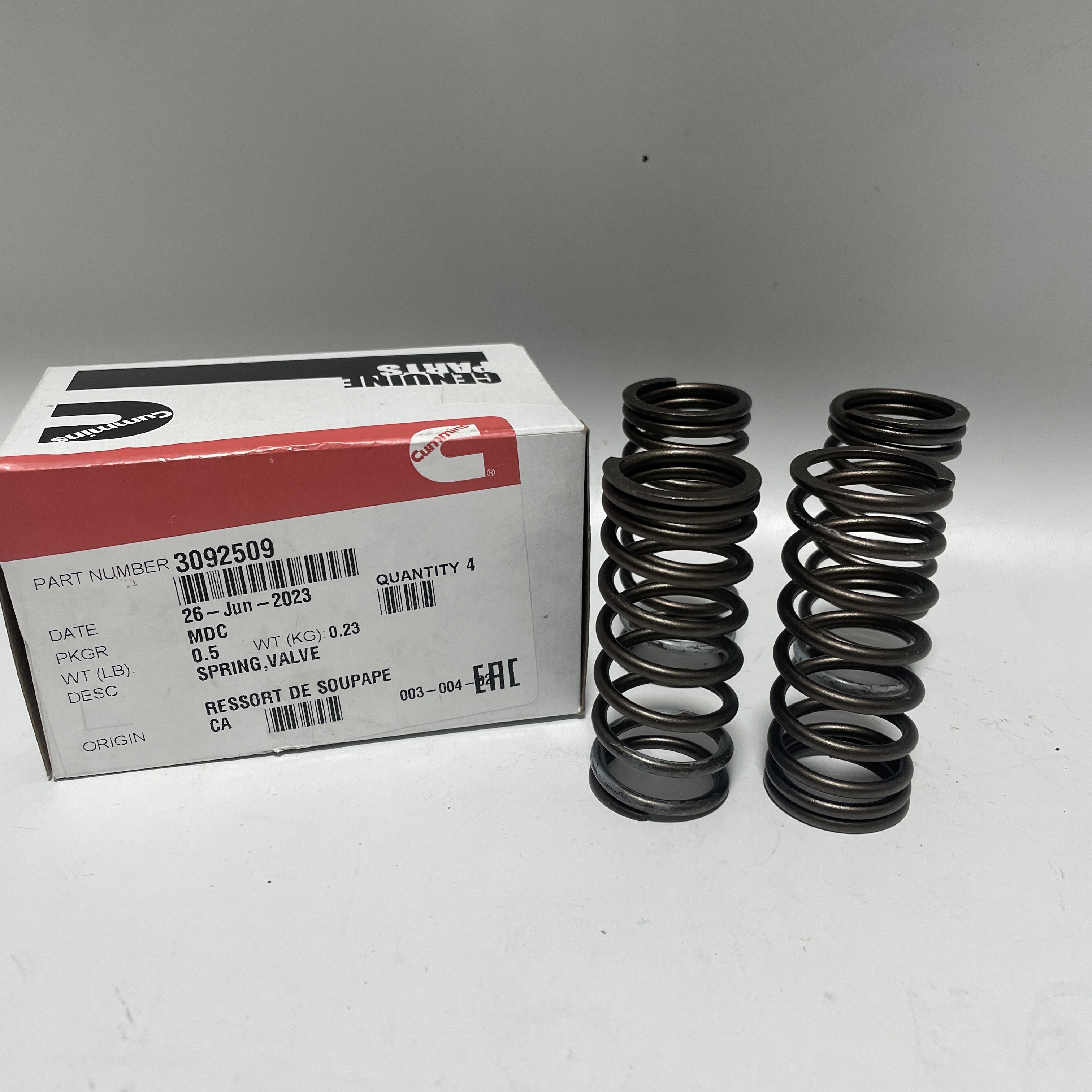Original Cummins Hot Sell Diesel Engine Spare Parts Valve Spring 3092509 for Cummins QST30 Bus Parts
