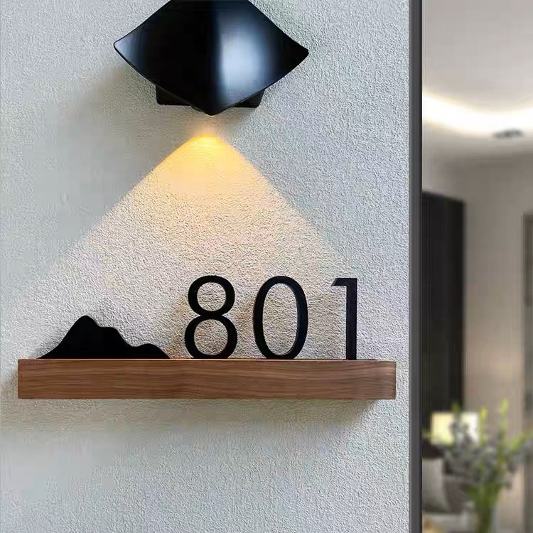 Custom logo Design House Door Number Laser Cut Sign Metal Numbers Toilet Signage Alphabet Letter Hotel Signs for Home