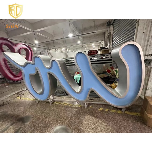 Event Free Standing Decoration Love Big Three Dimensional Letter Signage for Business Name Logo Party Large Sculpture Letters