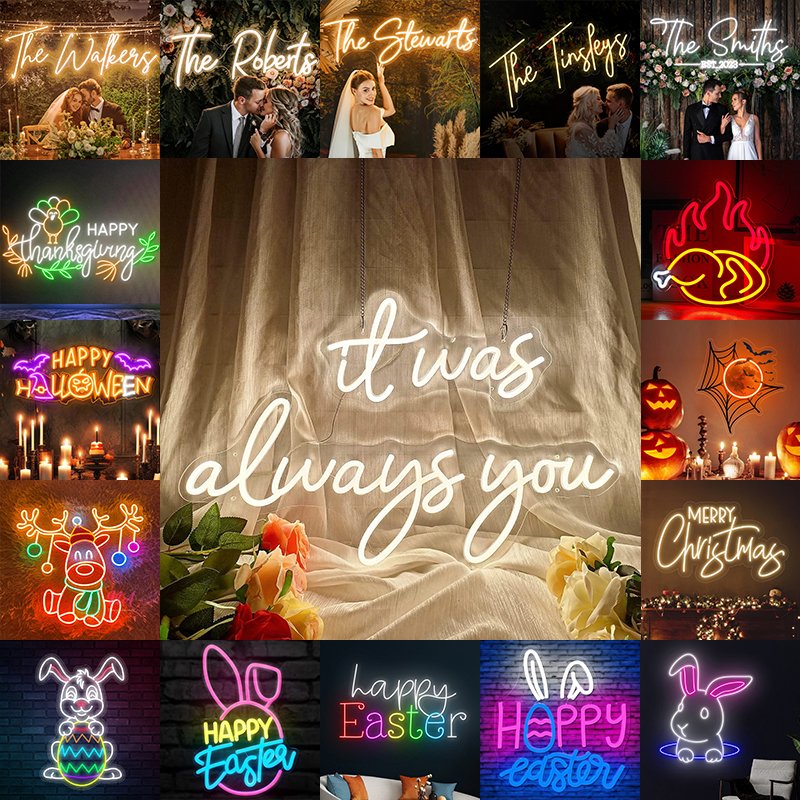 Best Neon Signs Lights for Wall Durable LED Wedding and Holiday Decoration Bright and Energy-Saving