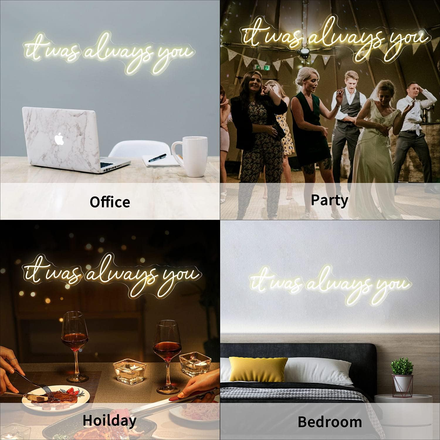 Best Neon Signs Lights for Wall Durable LED Wedding and Holiday Decoration Bright and Energy-Saving