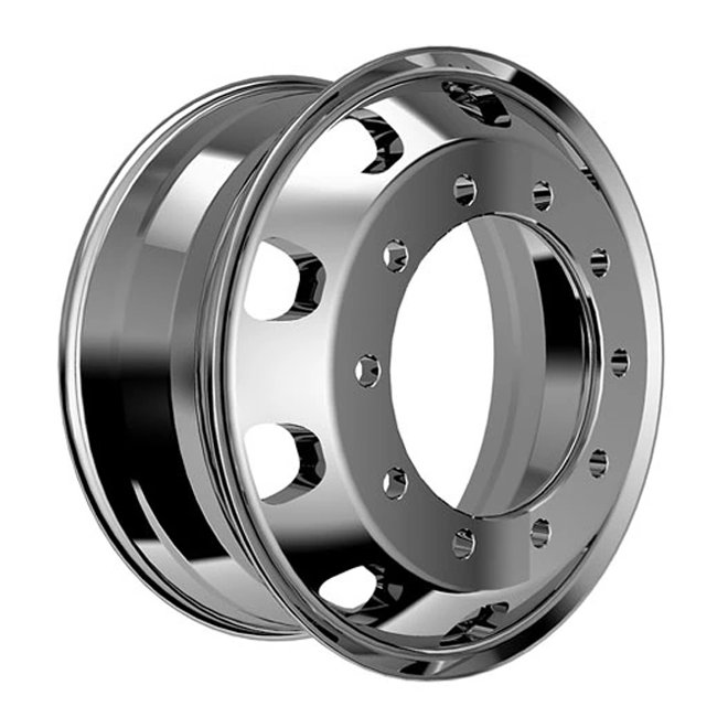 Howo Truck Wheel Rim New 22.5x8.25 Aluminium Alloy Wheel with Chrome Finish Tubeless for 22.5*8.25 Rines