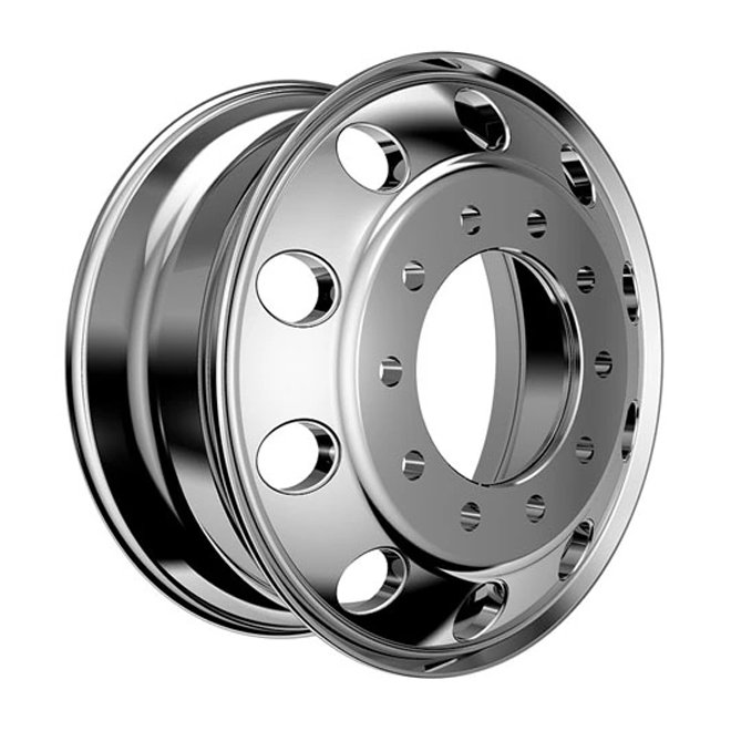 Howo Truck Wheel Rim New 22.5x8.25 Aluminium Alloy Wheel with Chrome Finish Tubeless for 22.5*8.25 Rines
