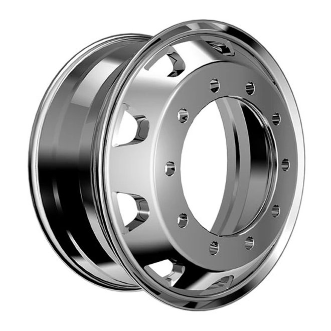 Howo Truck Wheel Rim New 22.5x8.25 Aluminium Alloy Wheel with Chrome Finish Tubeless for 22.5*8.25 Rines